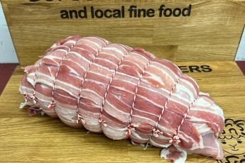 Turkey Breast Covered In Streaky Bacon