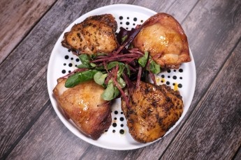 English Oyster Cut Chicken Thighs With BBQ