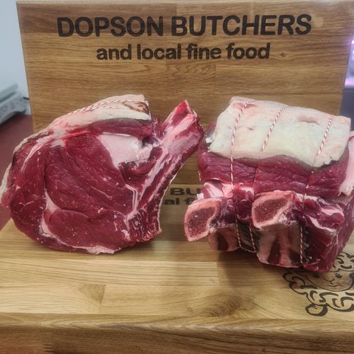 Prepared Rib of Beef on Bone